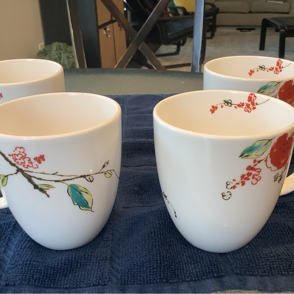 Lot of Lenox Cups/Mugs Simply Fine Chirp Like New